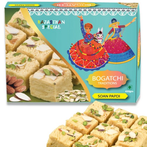 Traditional Soan Papdi, Premium Gift for Traditional Indian Celebrations, 250g 